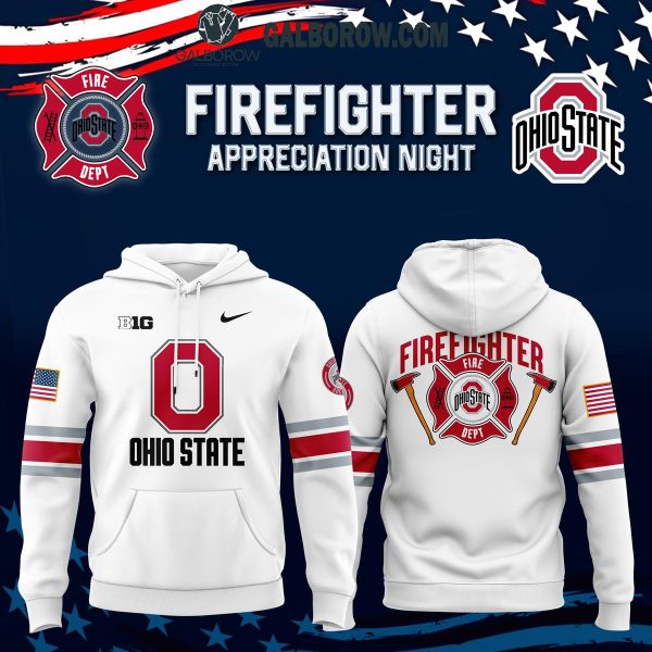 Ohio State Buckeyes Football 2024 Firefighter Honoring Hoodie T-Shirt