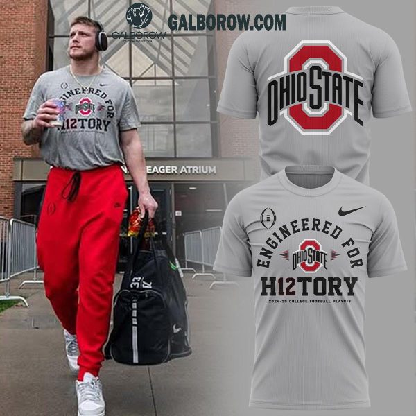 Ohio State Buckeyes Football Engineered For H12tory Champions Hoodie T-Shirt