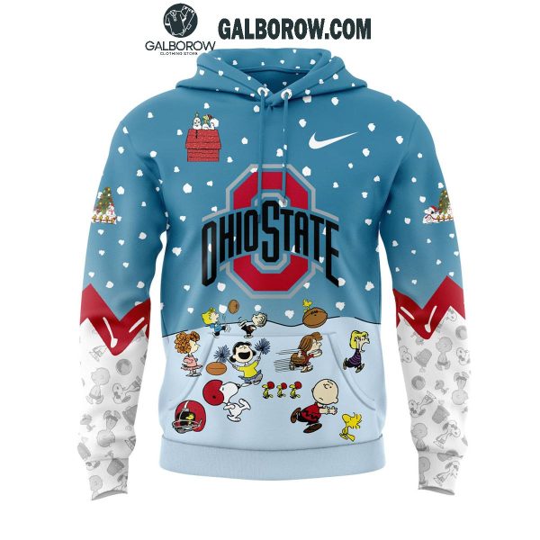 Ohio State Buckeyes Peanuts Snoopy Charlie Brown Christmas Hoodie T-Shirt