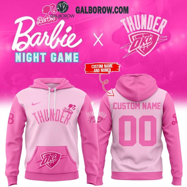 Oklahoma City Thunder Barbie In The Barbie World 2024 Personalized Hoodie T-Shirt