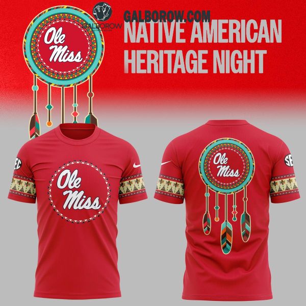 Ole Miss Rebels 2024 Football Native American Heritage Remembering Hoodie T-Shirt