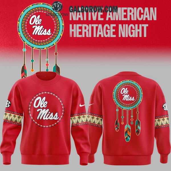 Ole Miss Rebels 2024 Football Native American Heritage Remembering Hoodie T-Shirt