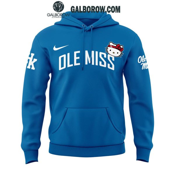 Ole Miss Rebels Hello Kitty Celebration 50 Years Basketball Hoodie T-Shirt