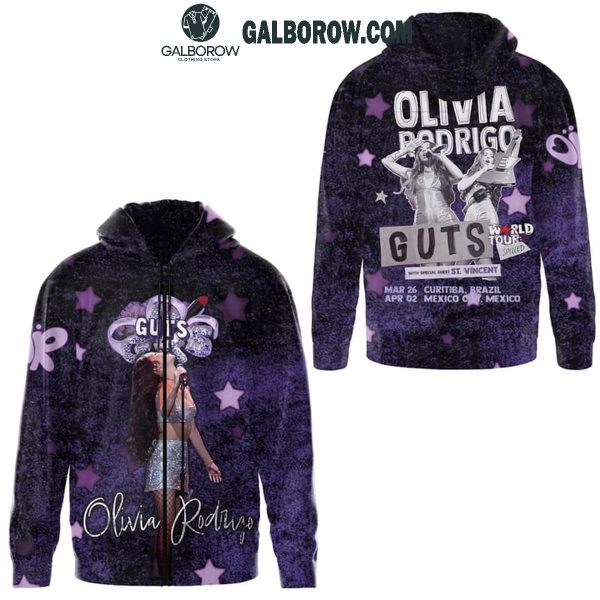 Olivia Rodrigo Guts World Tour 2025 Schedule Hoodie T-Shirt