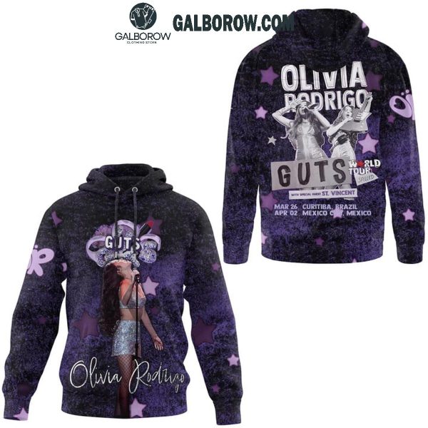 Olivia Rodrigo Guts World Tour 2025 Schedule Hoodie T-Shirt