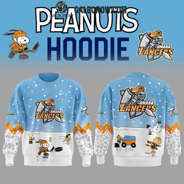 Omaha Lancers Peanuts Holidays Snoopy Playtime Hoodie T-Shirt