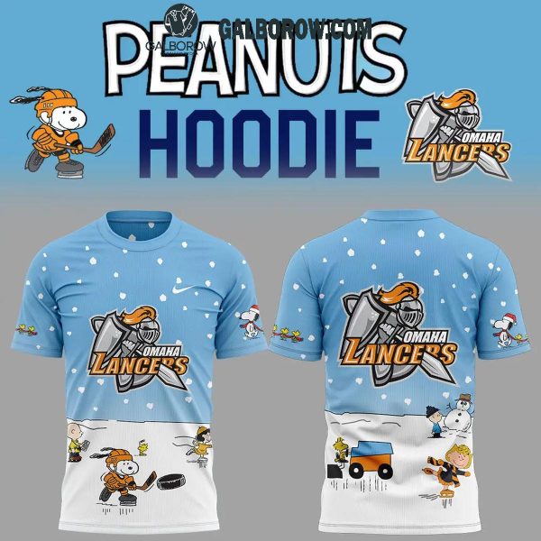 Omaha Lancers Peanuts Holidays Snoopy Playtime Hoodie T-Shirt