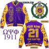 Phi Beta Sigma Fraternity Inc. 1914 In My DNA Personalized Baseball Jacket