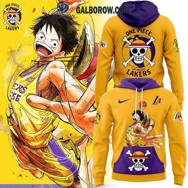 One Piece Night Los Angeles Lakers Hoodie T Shirt