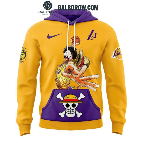 One Piece Night Los Angeles Lakers Hoodie T Shirt