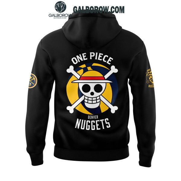 One Piece Night Welcome Luffy Collab Denver Nuggets Hoodie T Shirt