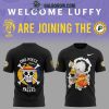 One Piece Night Welcome Luffy Cleveland Cavaliers Hoodie T Shirt