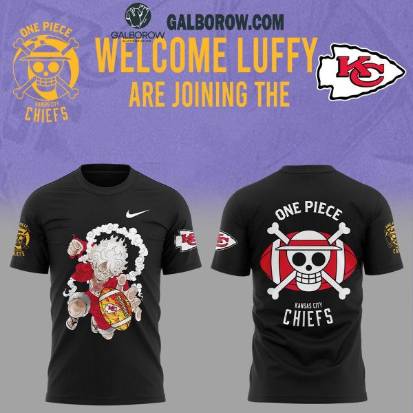 One Piece Night Welcome Luffy Kansas City Chiefs Hoodie T Shirt