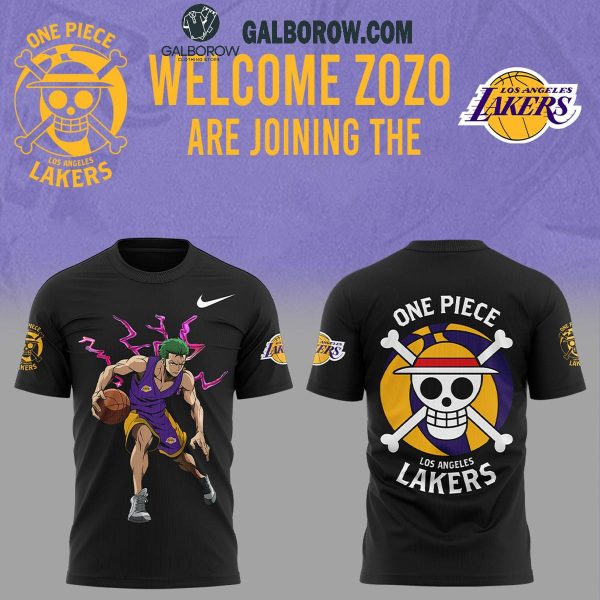 One Piece Welcome Zoro Los Angeles Lakers Hoodie T Shirt