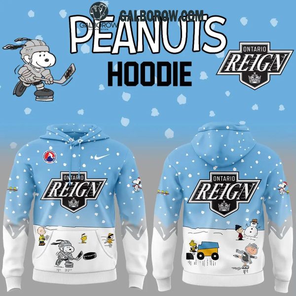 Ontario Reign 2024 Winter Snoopy Holidays Peanuts Hoodie T-Shirt