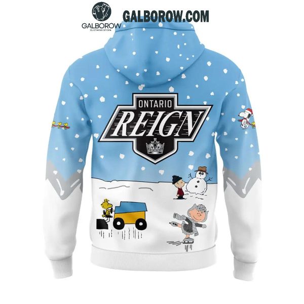 Ontario Reign 2024 Winter Snoopy Holidays Peanuts Hoodie T-Shirt