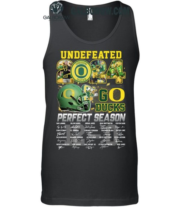 Oregon Ducks 2024 Perfect Season Go Ducks Undefeated T-Shirt