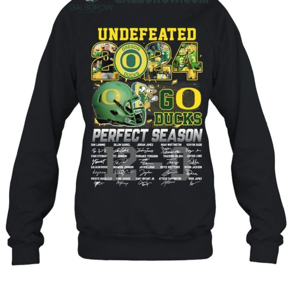 Oregon Ducks 2024 Perfect Season Go Ducks Undefeated T Shirt