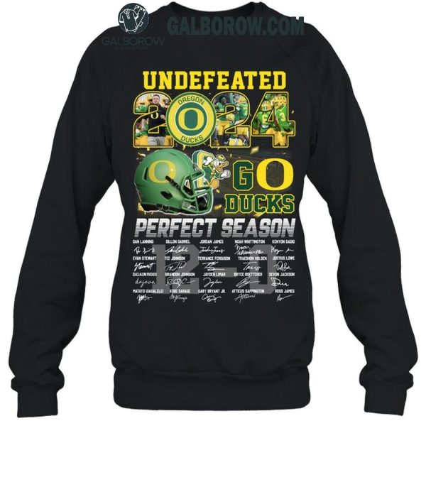 Oregon Ducks 2024 Perfect Season Go Ducks Undefeated T-Shirt