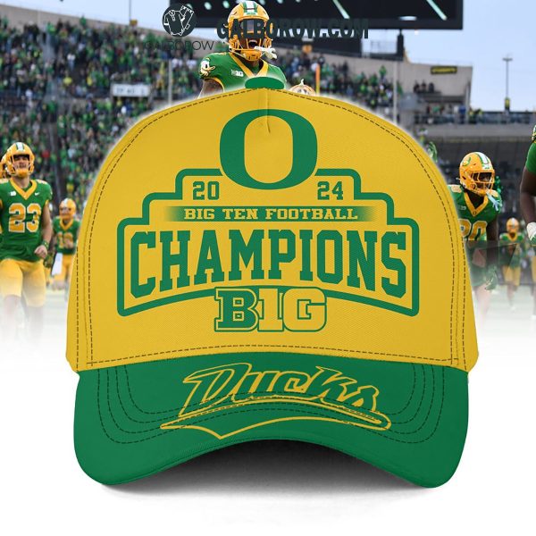 Oregon Ducks Big 10 Football Champions 2024 Celebrate Cap