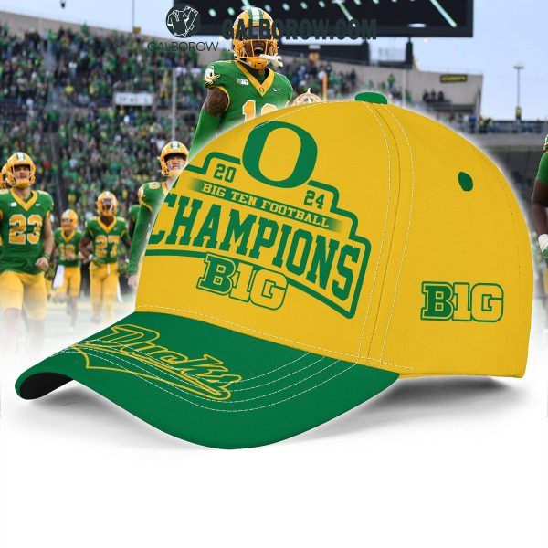 Oregon Ducks Big 10 Football Champions 2024 Celebrate Cap