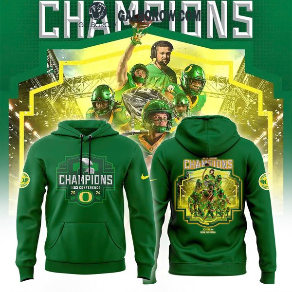 Oregon Ducks Celebration Of The Big Ten Champions 2024 Hoodie T-Shirt