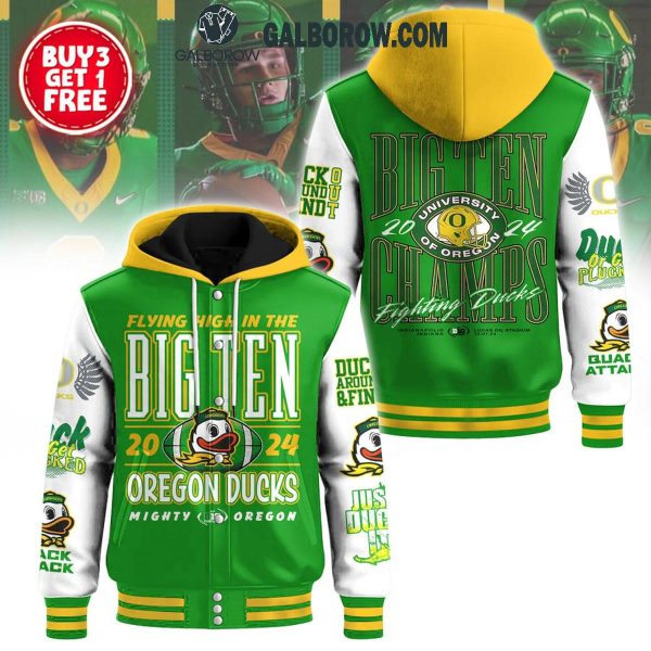 Oregon Ducks Flying High Big Ten Champs 2024 Baseball Jacket