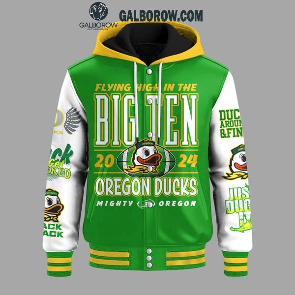 Oregon Ducks Flying High Big Ten Champs 2024 Baseball Jacket