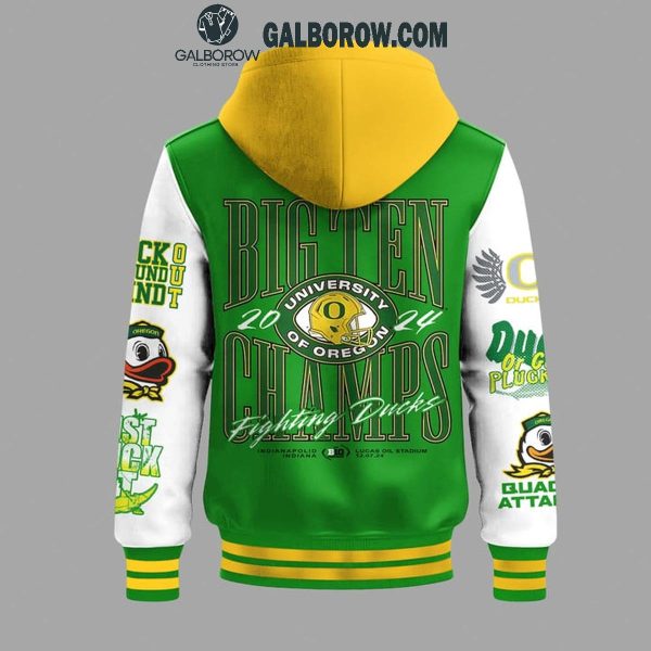 Oregon Ducks Flying High Big Ten Champs 2024 Baseball Jacket