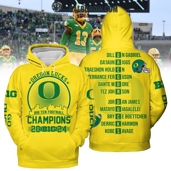 Oregon Ducks Football Big 10 Champions 2024 Hoodie T-Shirt