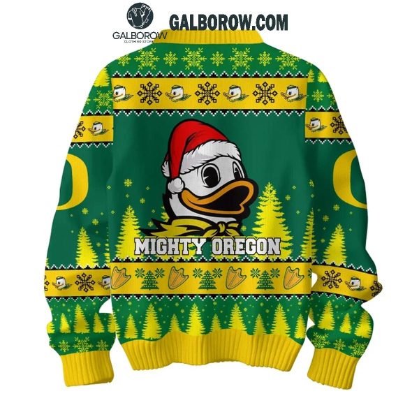 Oregon Ducks Home Sweet Home Mighty Oregon Christmas 2024 Ugly Sweater