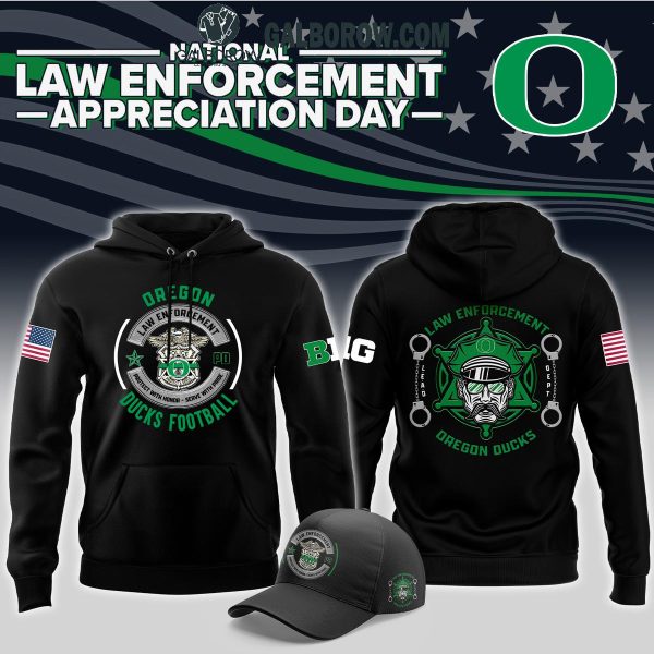 Oregon Ducks National Law Enforcement Appreciation Day Hoodie T-Shirt