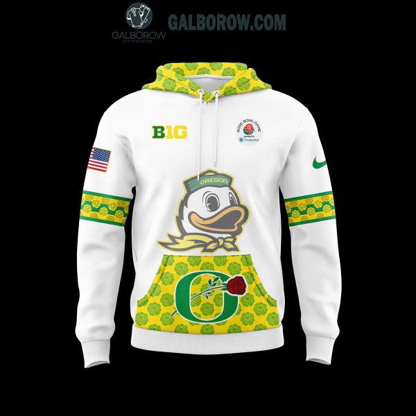 Oregon Ducks x Rose Bowl Game Gold Hoodie T Shirt