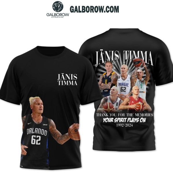 Orlando Magic Janis Timma Your Spirit Plays On 2024 Hoodie T-Shirt