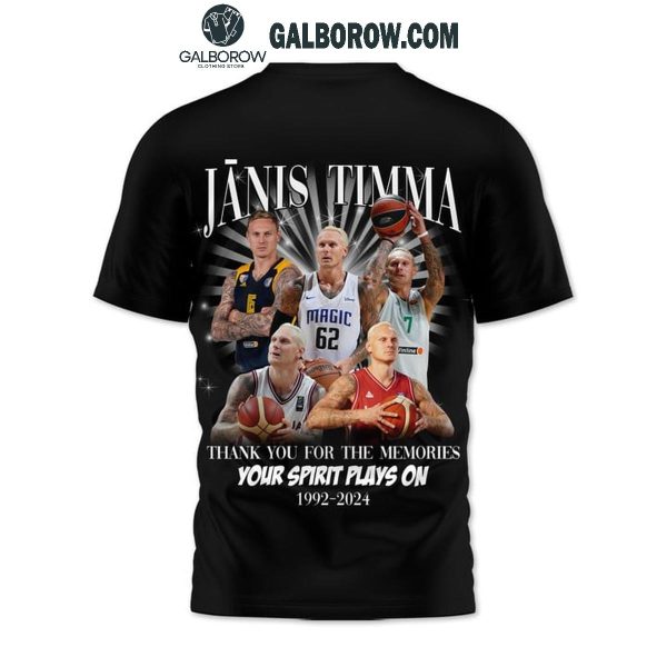 Orlando Magic Janis Timma Your Spirit Plays On 2024 Hoodie T-Shirt