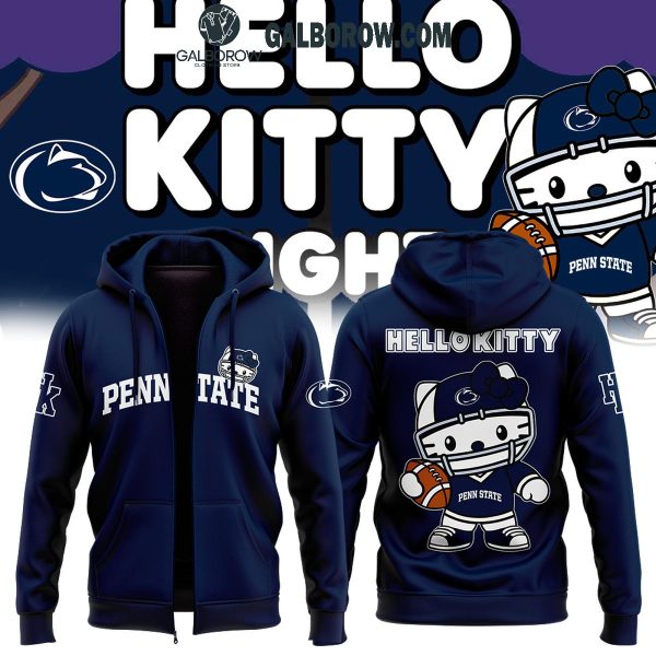 Penn State Nittany Lions 2024 Hello Kitty 50 Season’s Greeting Hoodie T-Shirt