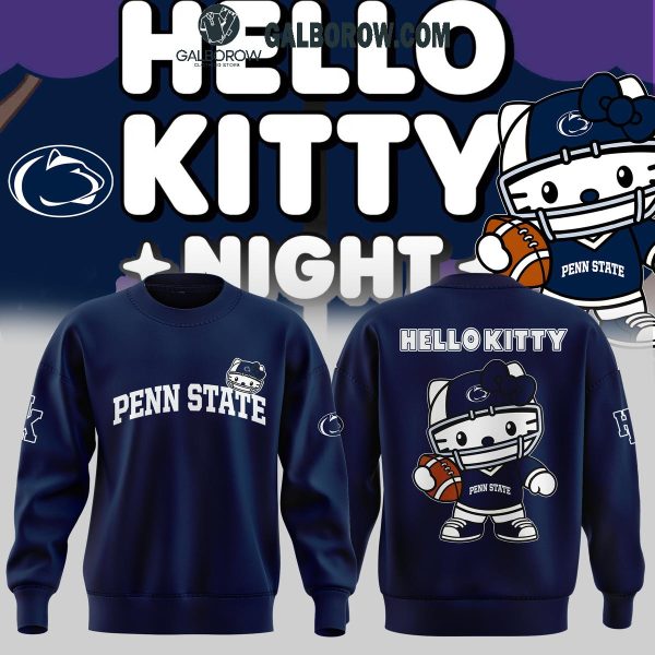 Penn State Nittany Lions 2024 Hello Kitty 50 Season’s Greeting Hoodie T-Shirt