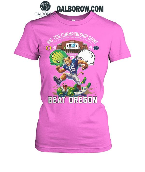 Penn State Nittany Lions Big 10 Conference Champions Beat Oregon 2024 T-Shirt