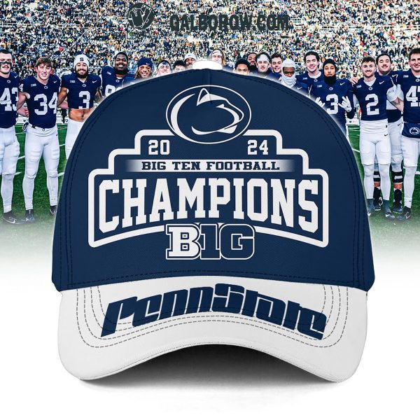 Penn State Nittany Lions Big 10 Football Champions 2024 Celebrate Cap