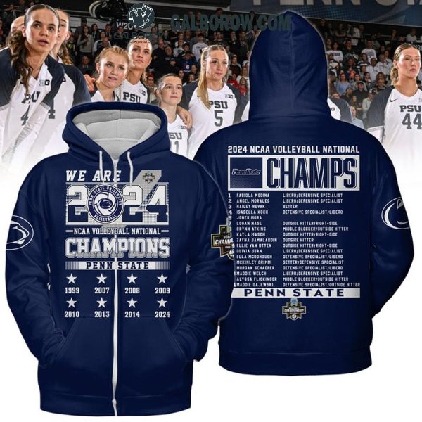 Penn State Nittany Lions Honor NCAA Volleyball Champs 2024 Hoodie T-Shirt