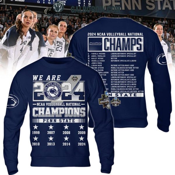 Penn State Nittany Lions Honor NCAA Volleyball Champs 2024 Hoodie T-Shirt