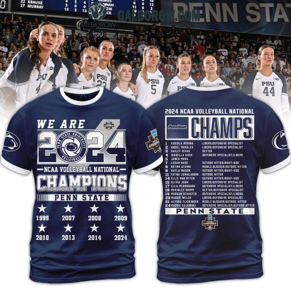 Penn State Nittany Lions Honor NCAA Volleyball Champs 2024 Hoodie T-Shirt