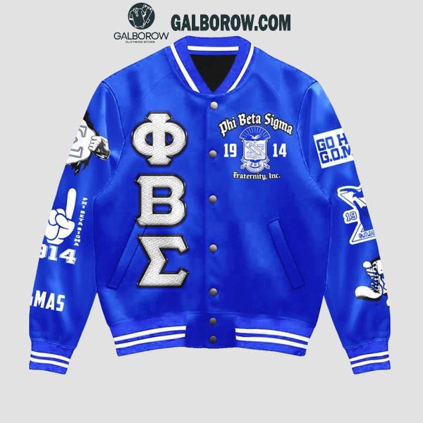 Phi Beta Sigma Fraternity Inc. 1914 In My DNA Personalized Baseball Jacket