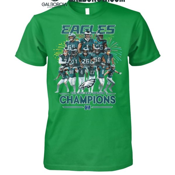 Philadelphia Eagles 2024 Celebrating NFC East Division Champions T-Shirt