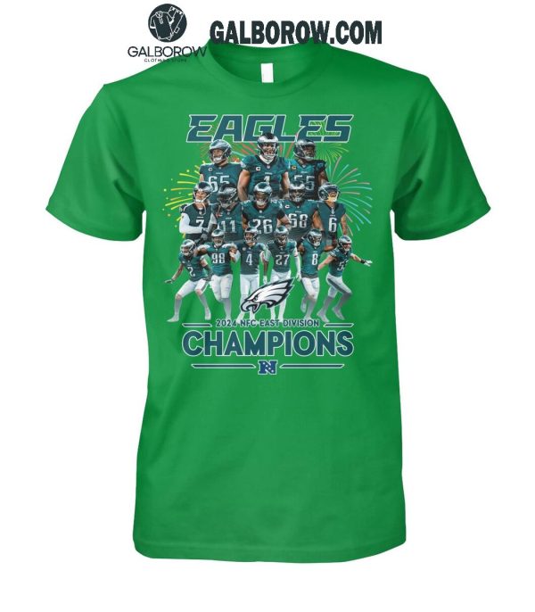 Philadelphia Eagles 2024 Celebrating NFC East Division Champions T-Shirt