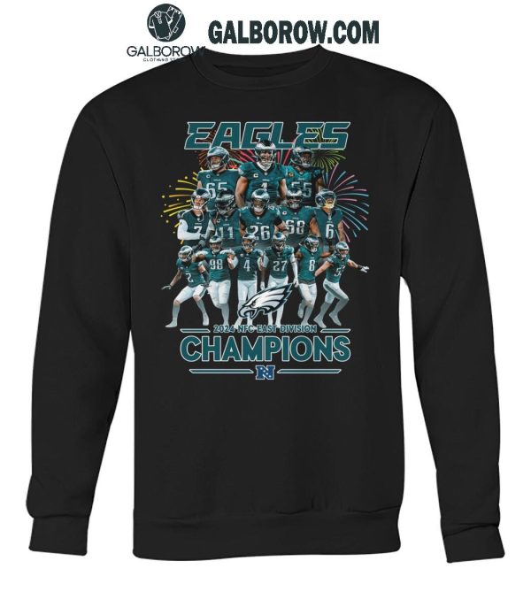 Philadelphia Eagles 2024 Celebrating NFC East Division Champions T-Shirt