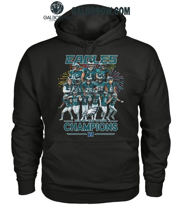 Philadelphia Eagles 2024 Celebrating NFC East Division Champions T-Shirt