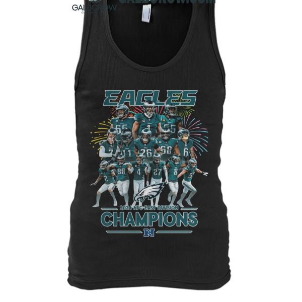 Philadelphia Eagles 2024 Celebrating NFC East Division Champions T Shirt