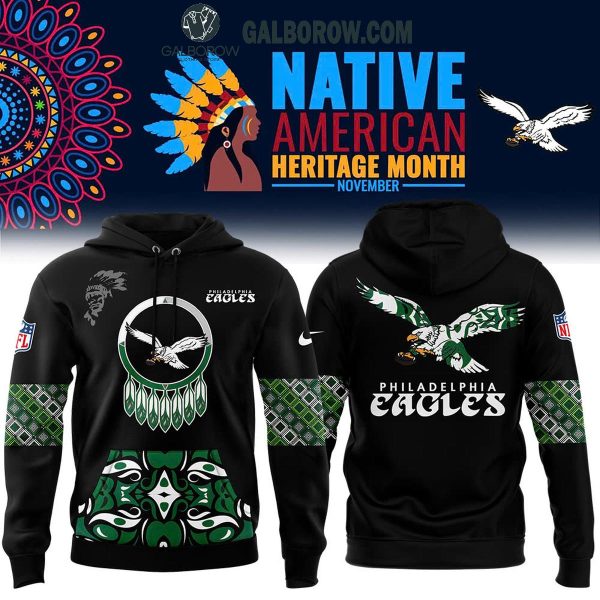 Philadelphia Eagles 2024 Native American Heritage Let’s Honor Hoodie T-Shirt