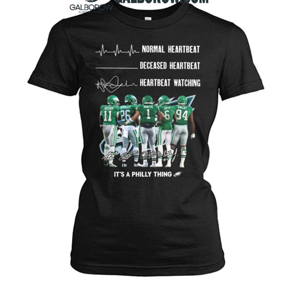 Philadelphia Eagles Crazy Heartbeat Watching Them Playing 2024 T Shirt